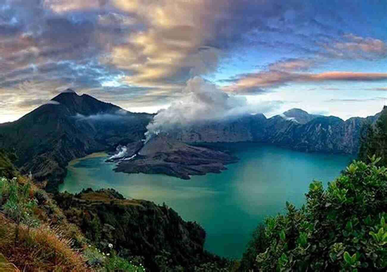 A Breathtaking View Of Mount Rinjani In Lombok A Portrait Of Bali And Lombok