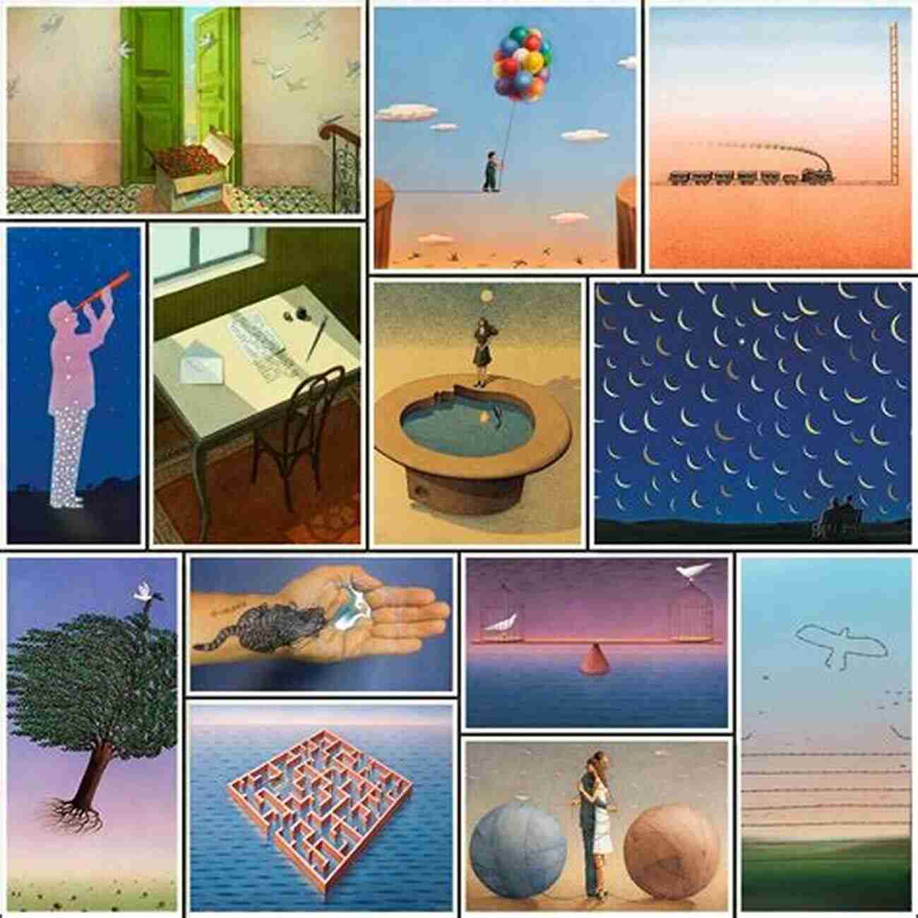 A Mesmerizing Painting Depicting A Surreal World Of Colors And Shapes Art Journey Animals: A Collection Of Inspiring Contemporary Masterworks