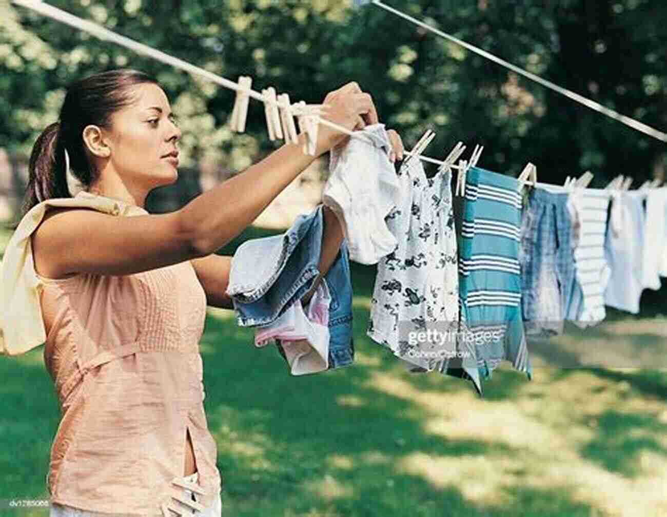 A Woman Hanging Her Laundry In The Sun, Symbolizing The Freedom To Express Oneself Airing Out My Dirty Laundry: Cleaning Up My Mess