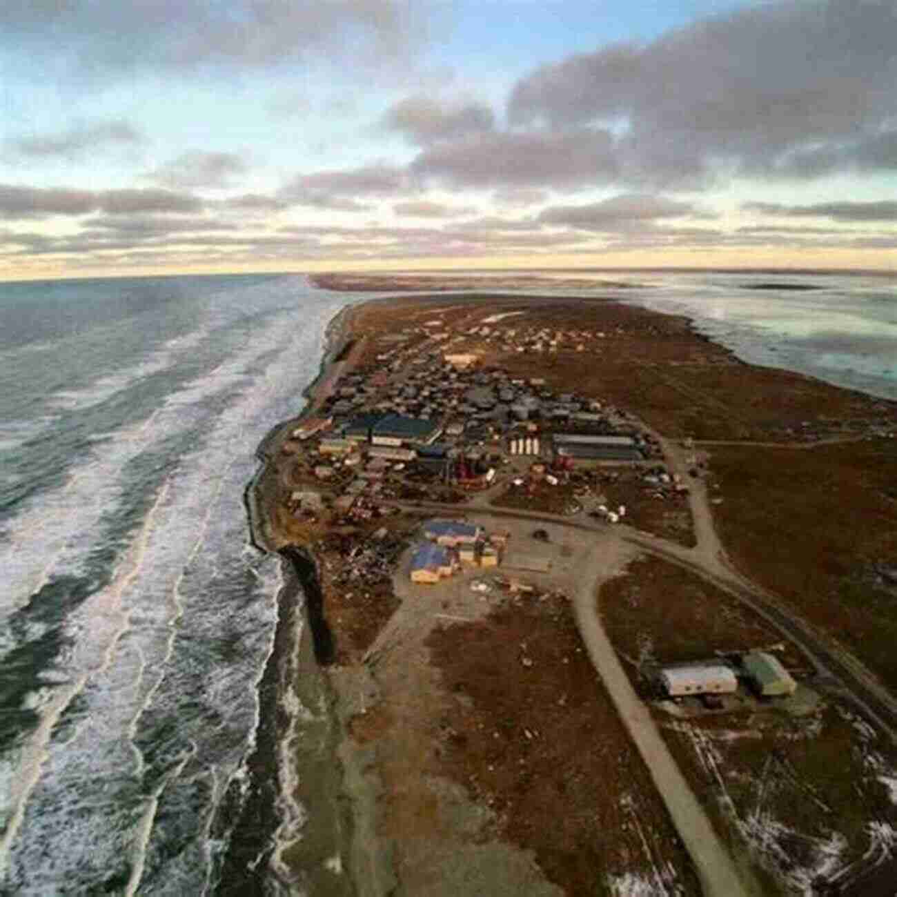 Aerial View Of Shishmaref, Alaska A Community Gripped By Climate Change Fierce Climate Sacred Ground: An Ethnography Of Climate Change In Shishmaref Alaska