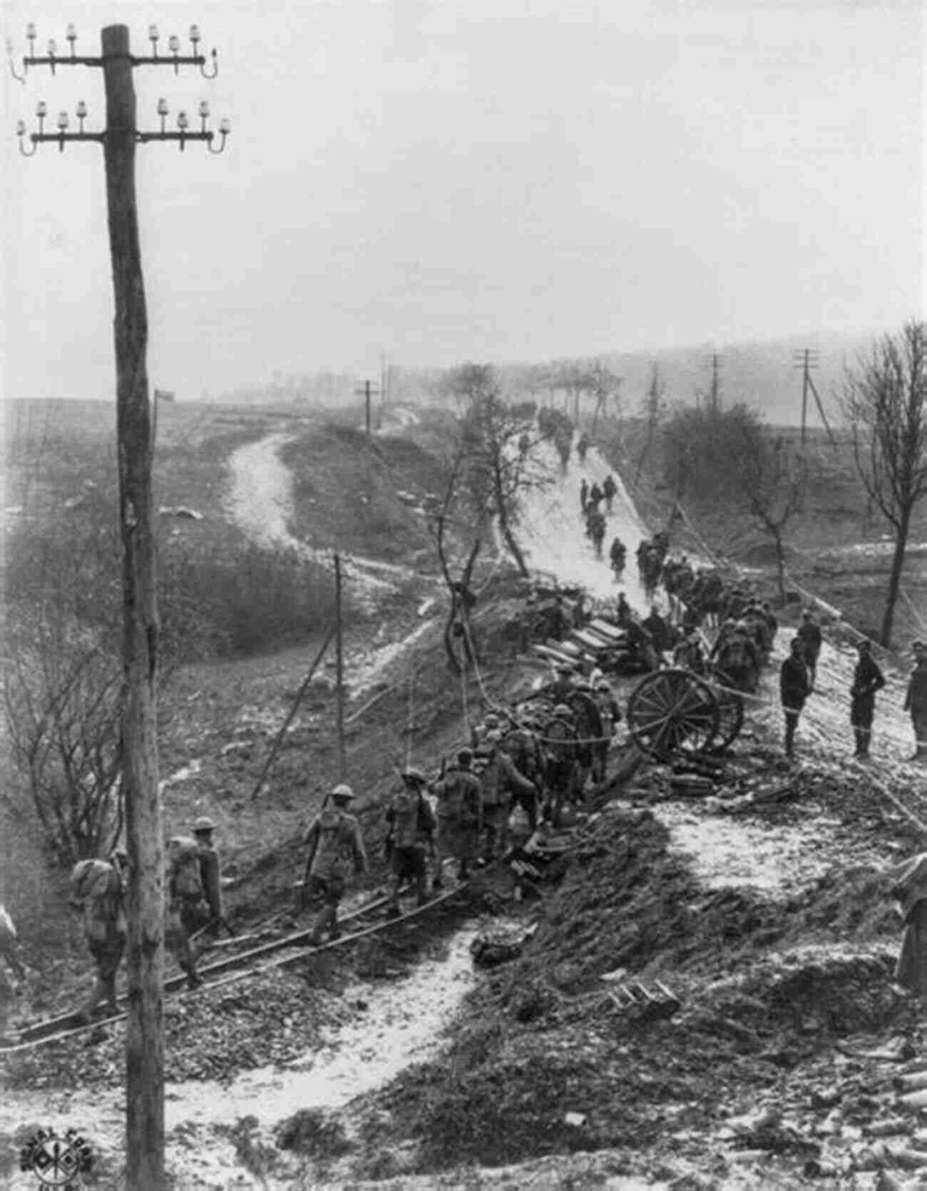 American Soldiers Marching Through Muddy Trenches In World War One The War To End All Wars: The American Military Experience In World War I: American Military Experience In World War One