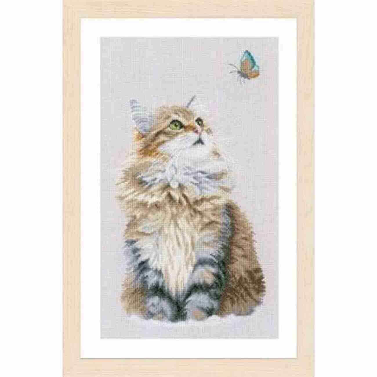 Counted Cross Stitch Pattern Lifelike Cat Portrait Counted Cross Stitch Patterns: Cat Cross Stitch Patterns 49