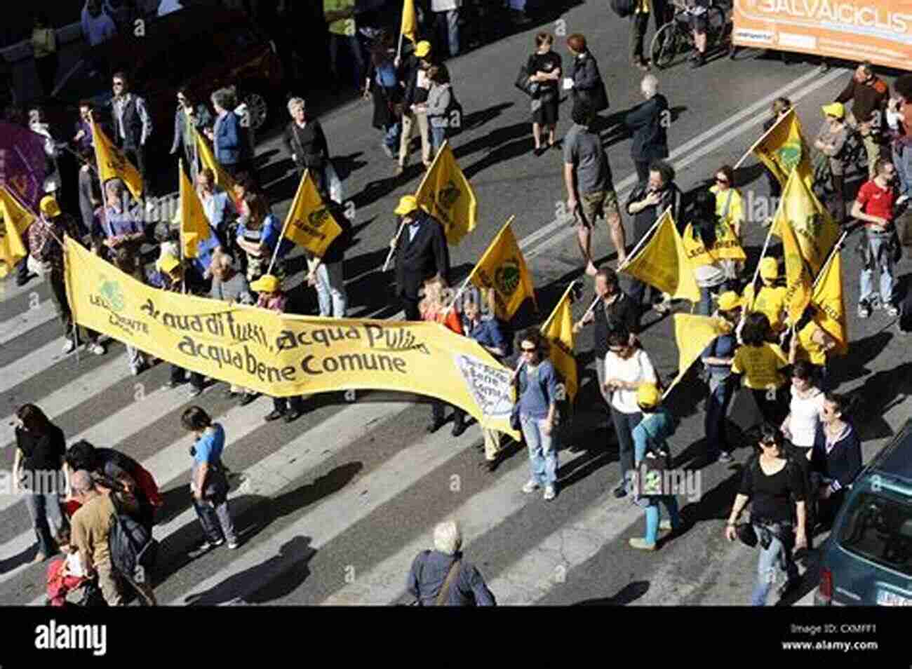 Crowd Protesting Against Water Privatization In Europe Fighting For Water: Resisting Privatization In Europe