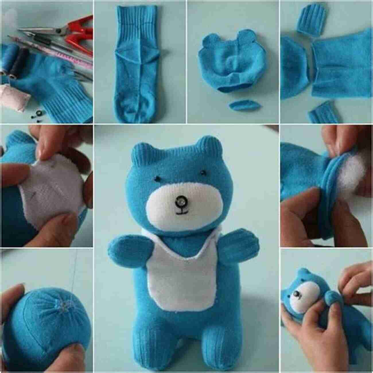 Cuddly Teddy Bear Buddies Made From Socks Socks Appeal: 16 Fun Funky Friends Sewn From Socks