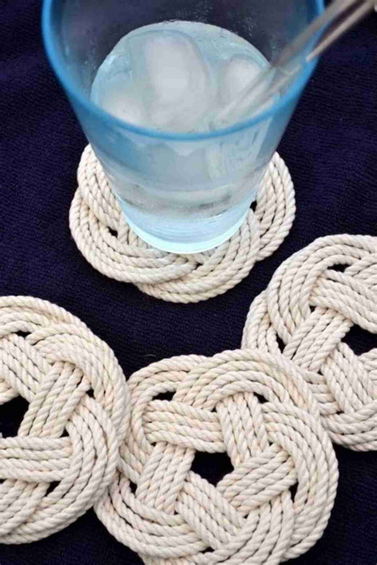 DIY Rope Coasters With Detailed Instructions And Step By Step Images MODERN MACRAME: Master How To Create Basic Knots With 15 Awesome Projects For Your Homes And Gardens