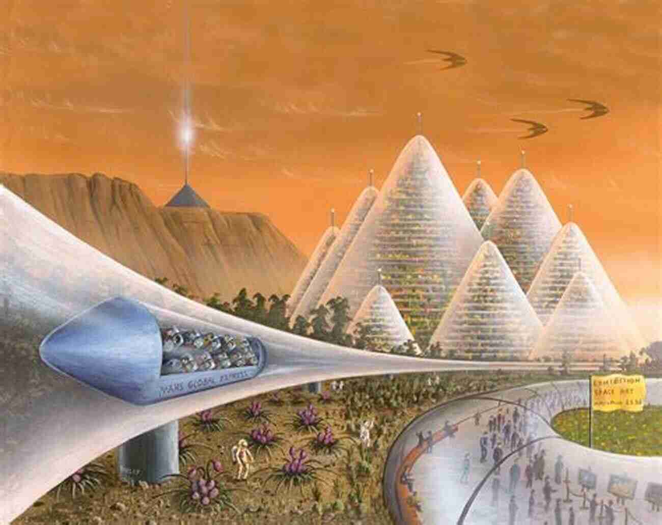 Futuristic City On Mars The Cities Move To Mars