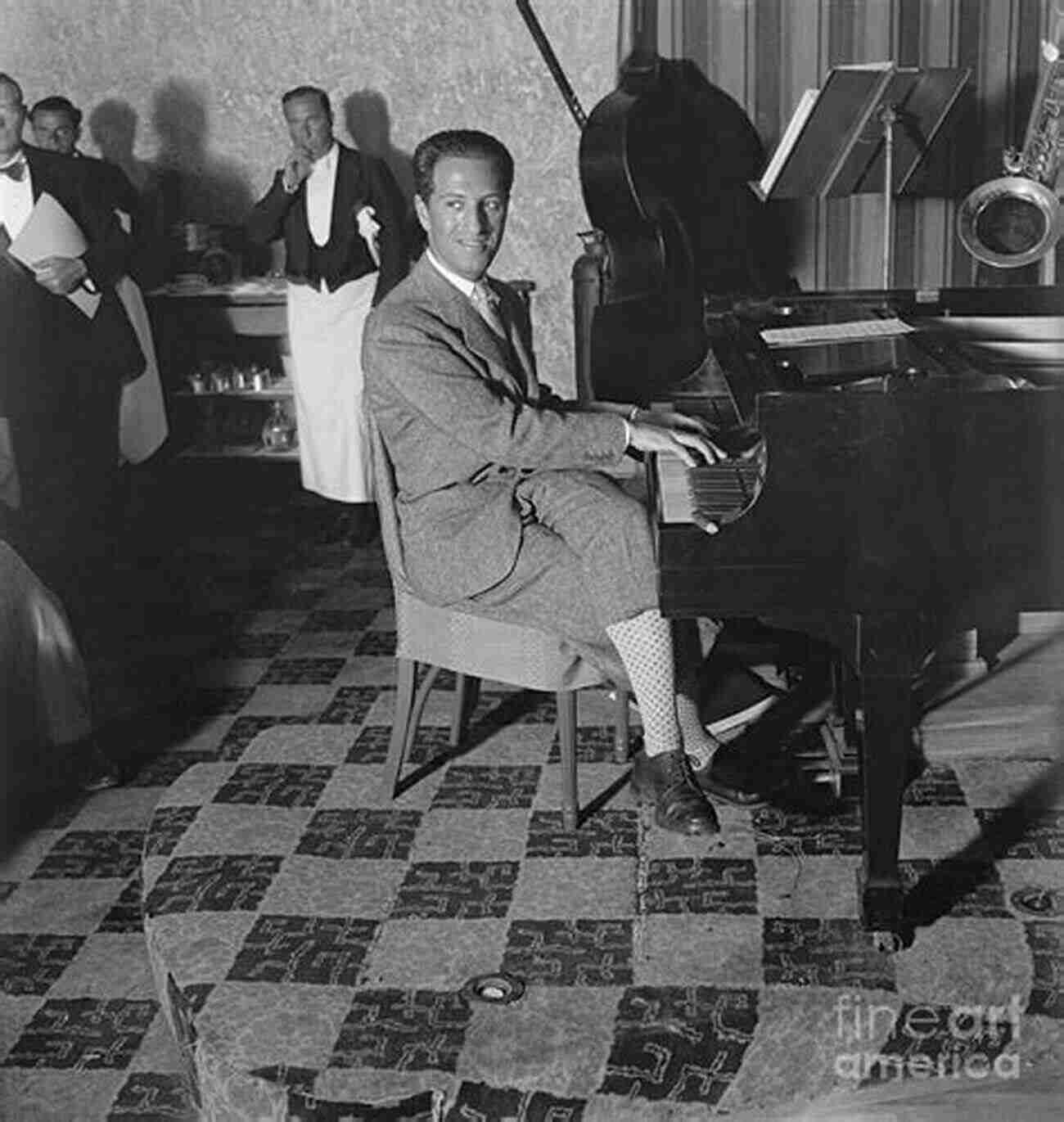 George Gershwin Passionately Playing The Piano During A Performance Of His Masterpiece, Rhapsody In Blue. Gershwin At The Keyboard: For Intermediate To Advanced Piano