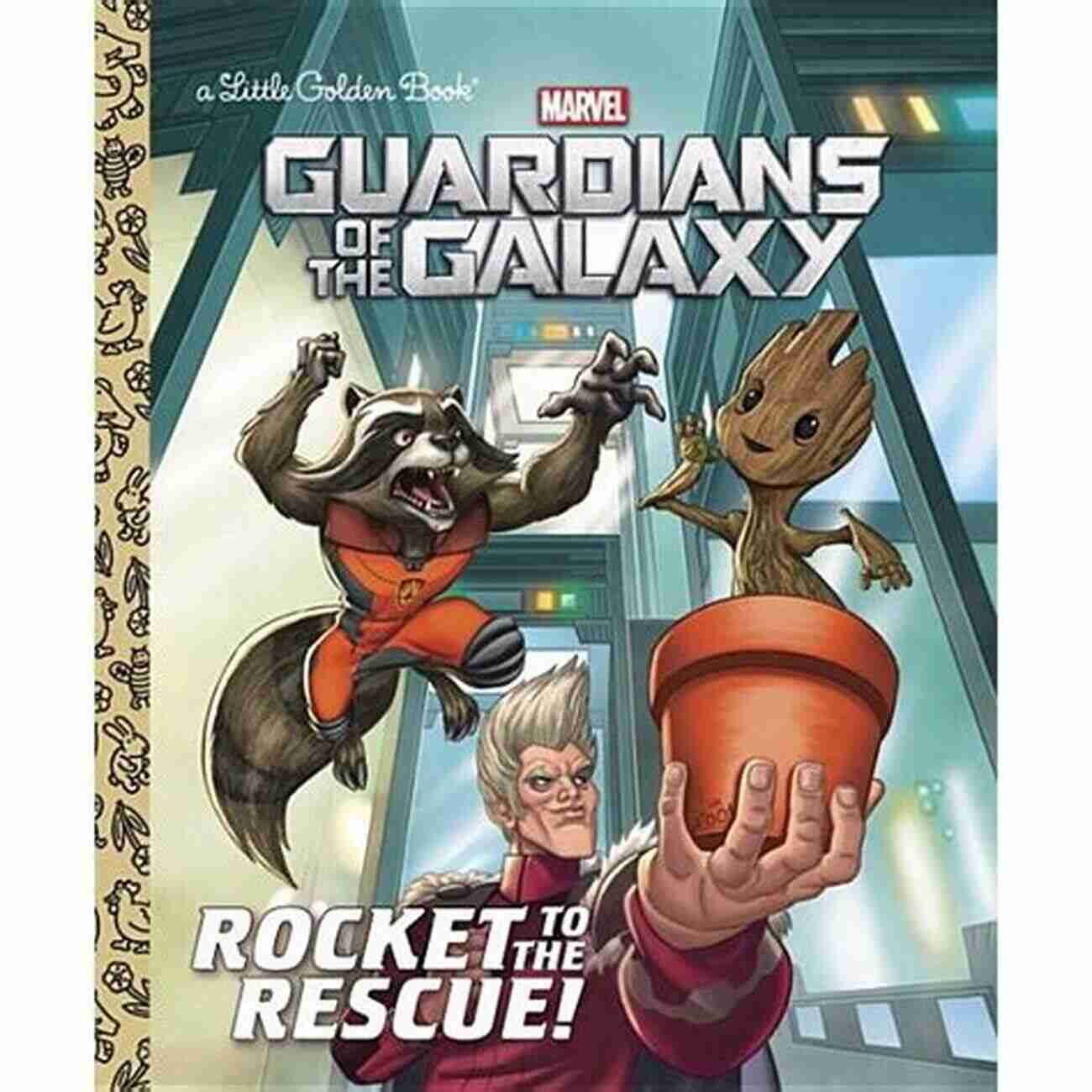 Guardians Of The Galaxy Little Golden Book Rocket To The Rescue (Marvel: Guardians Of The Galaxy) (Little Golden Book)