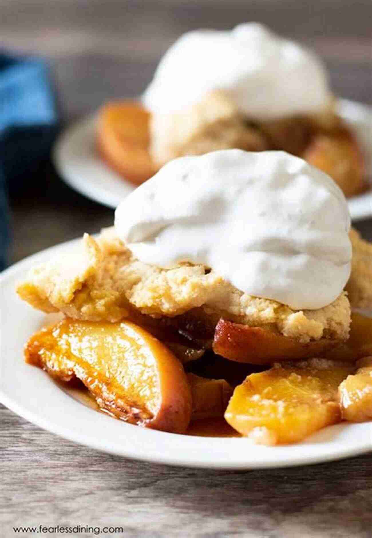 Homemade Peach Cobbler With A Dollop Of Whipped Cream Peach Cobbler Mystery (Amish Sweet Shop Mystery 6)