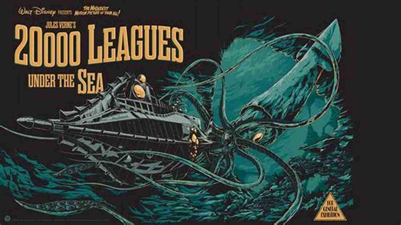 Illustrated Map Showcasing The Underwater Landscape In Twenty Thousand Leagues Under The Sea Twenty Thousand Leagues Under The Sea Unabridged (With Illustrated Maps)