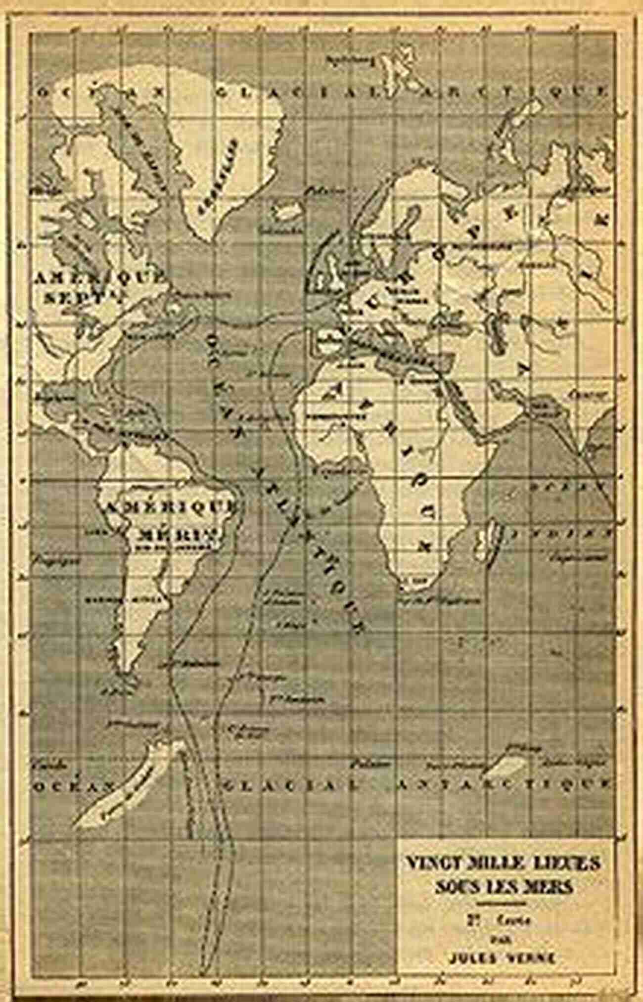 Illustrated Maps Of The Underwater Journey In Twenty Thousand Leagues Under The Sea Twenty Thousand Leagues Under The Sea Unabridged (With Illustrated Maps)