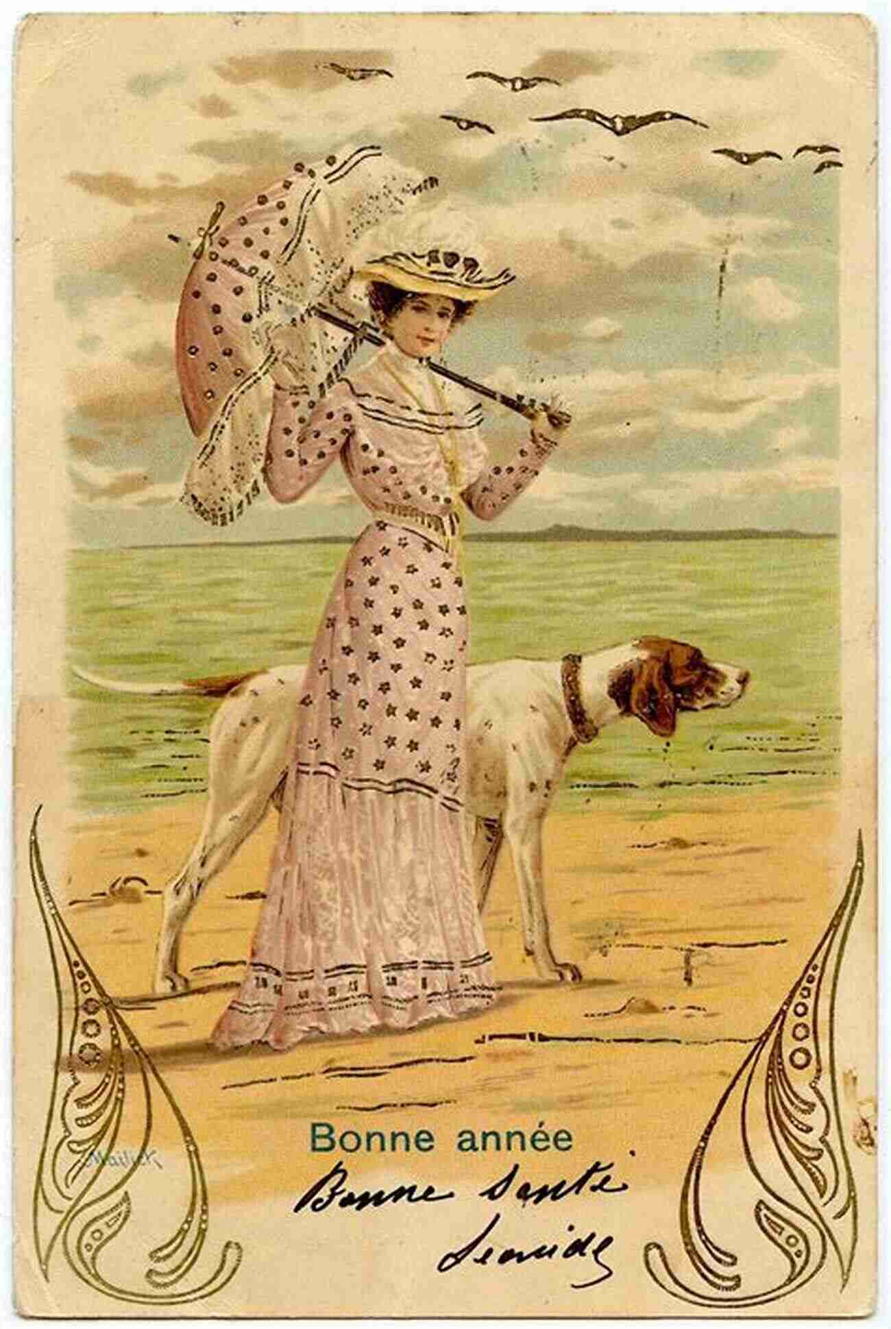 Illustration Of A Vintage Postcard Postcards From Summer Cynthia Platt