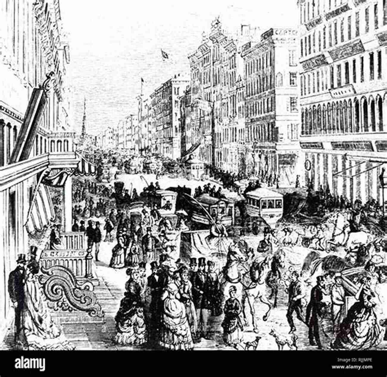 Illustration Of Bustling Streets In Nineteenth Century New York City Five Points: The Nineteenth Century New York City Neighborhood