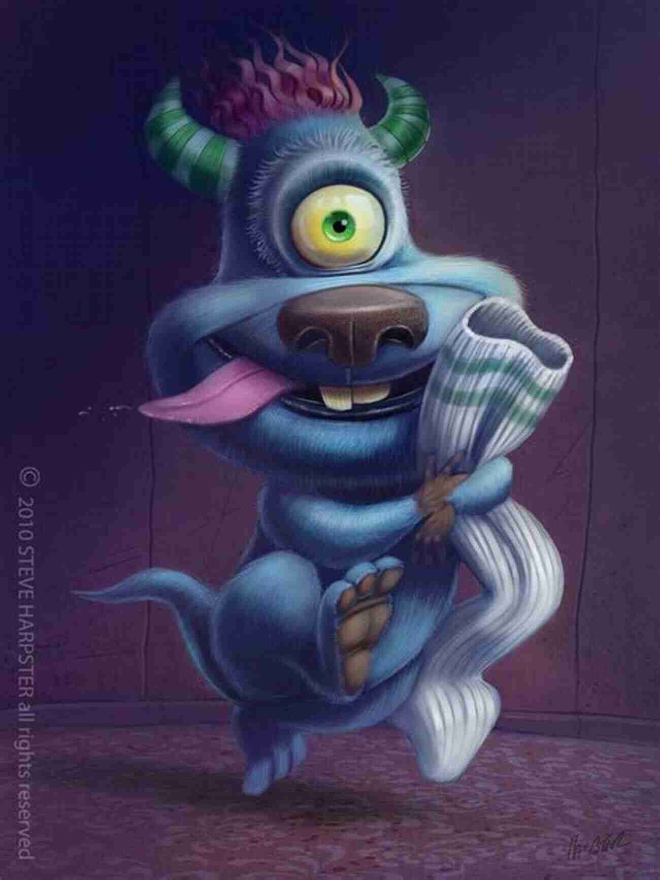 Illustration Of Silly Sock Monsters How The Raccoon Got His Mask: Modern Childrens Rhymes (Chlidren S Story Books)