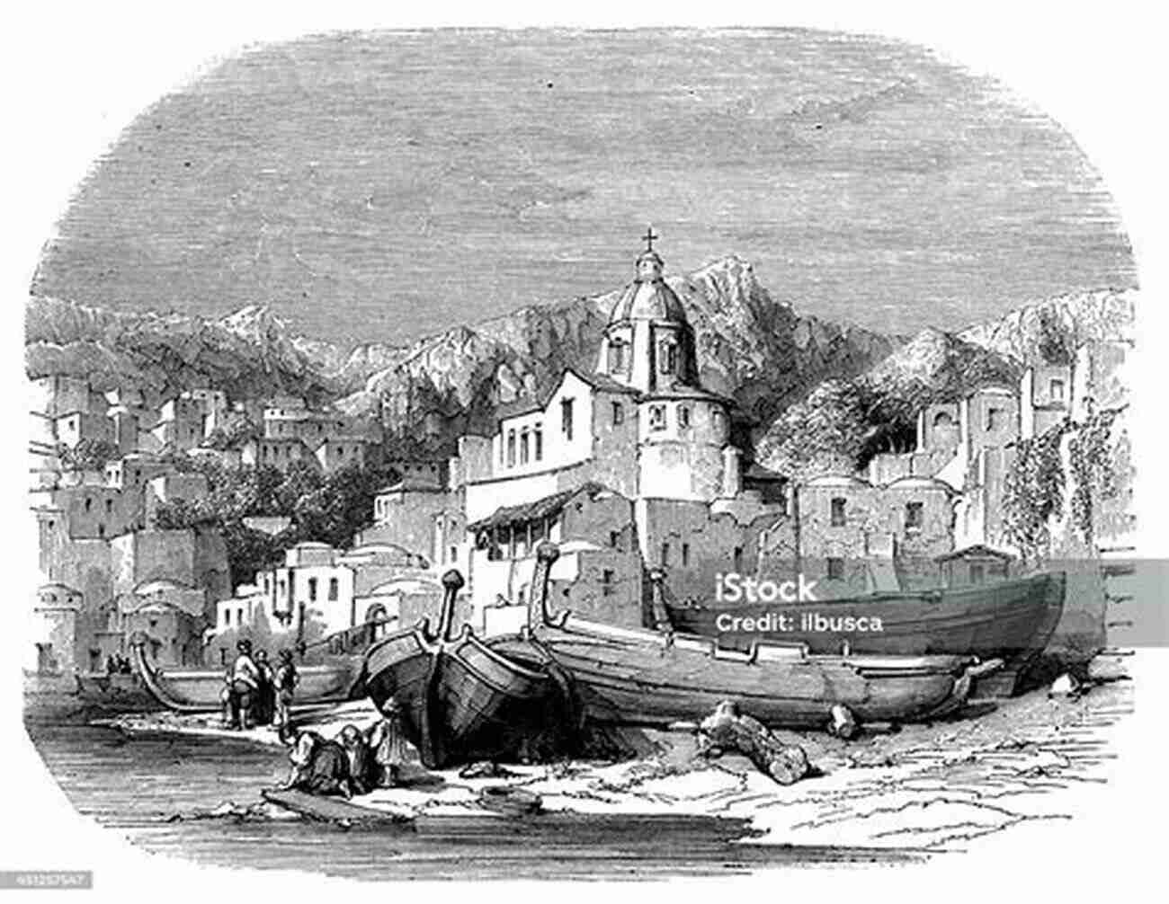 Illustration Of The Amalfi Coast In The Early 1900s Old Calabria: Travels Through Historic Rural Italy At The Turn Of The 20th Century (Illustrated)