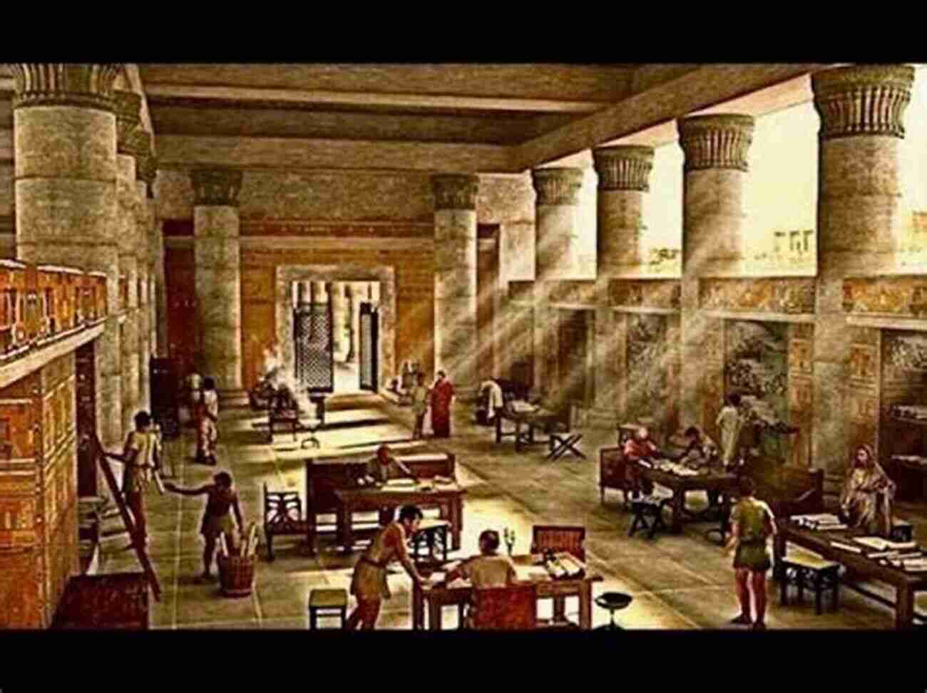 Interior Of The Ancient Library Of Alexandria Reinventing Knowledge: From Alexandria To The Internet