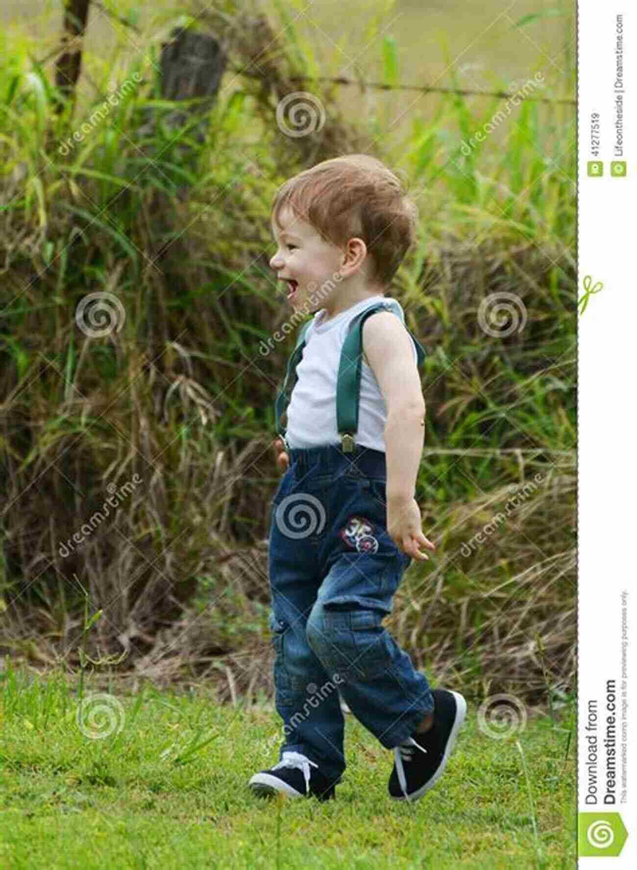 Little Boy Playing Joyfully In A Meadow Little Boy Where S Your Joy?