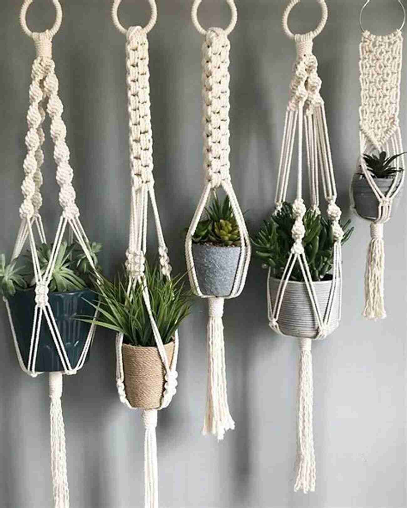 Macrame Plant Hangers With Detailed Step By Step Instructions MODERN MACRAME: Master How To Create Basic Knots With 15 Awesome Projects For Your Homes And Gardens