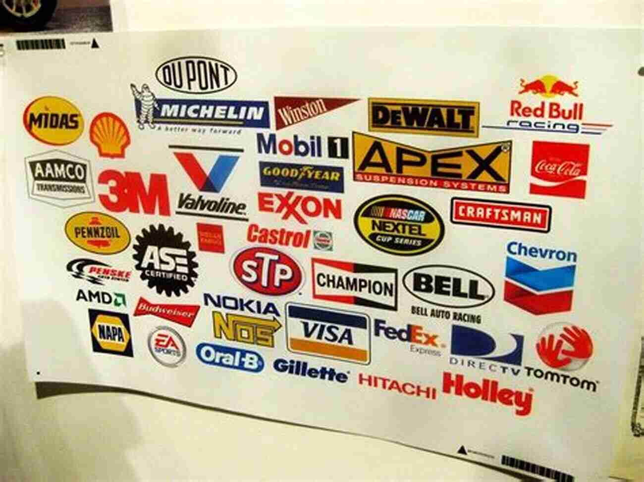 Nascar Sponsors' Logos Displayed On A Race Car One Helluva Ride: How NASCAR Swept The Nation