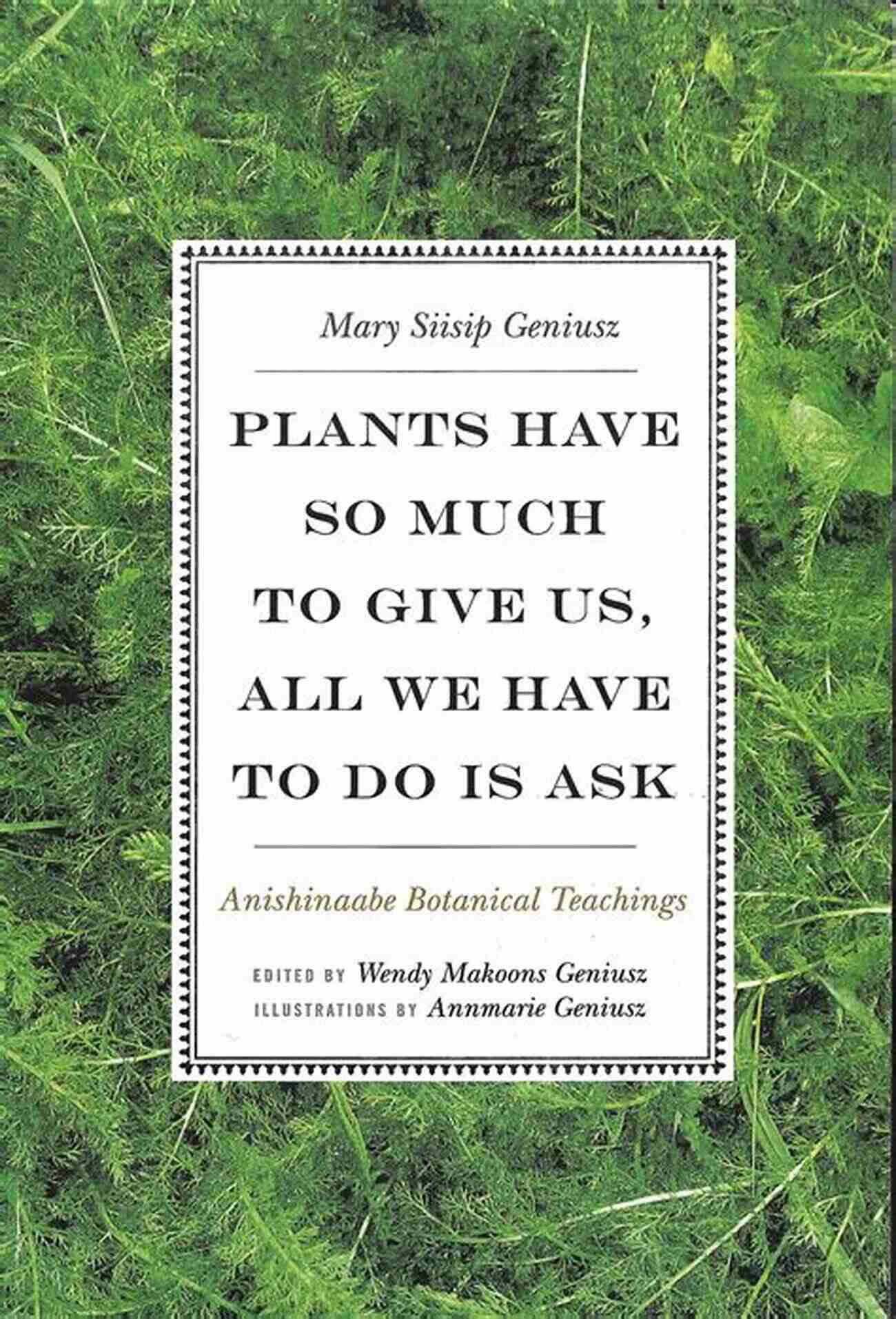 Plants Have So Much To Give Us All We Have To Do Is Ask Plants Have So Much To Give Us All We Have To Do Is Ask: Anishinaabe Botanical Teachings