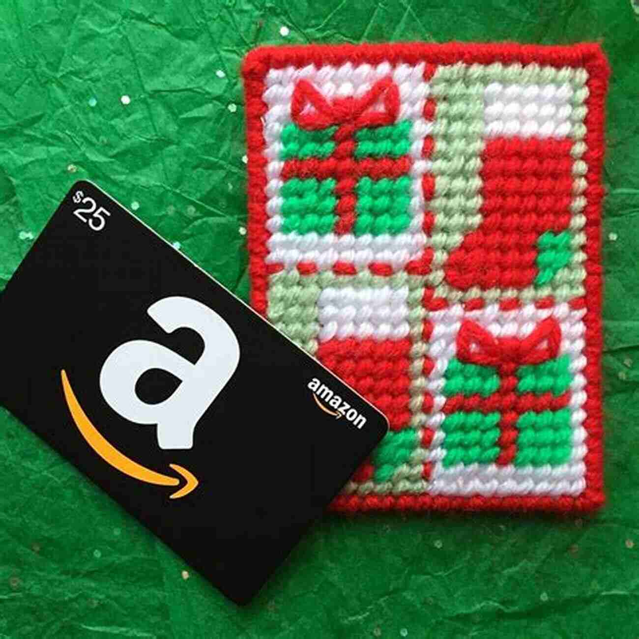 Plastic Canvas Gift Card Holder With Festive Christmas Theme Plastic Canvas Gift Card Holders