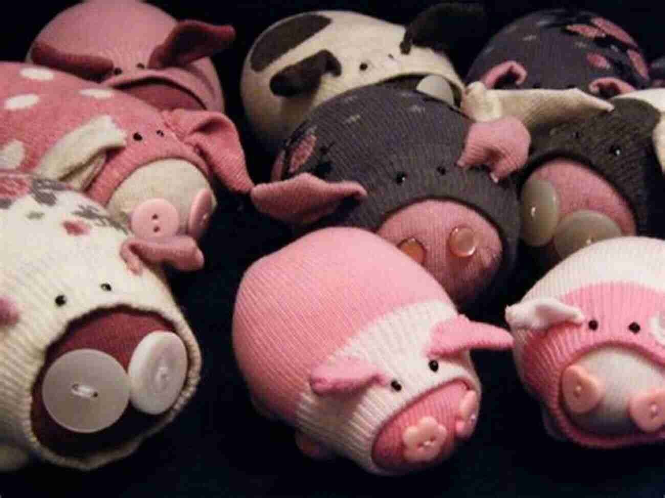 Playful Pigs Made From Socks Socks Appeal: 16 Fun Funky Friends Sewn From Socks