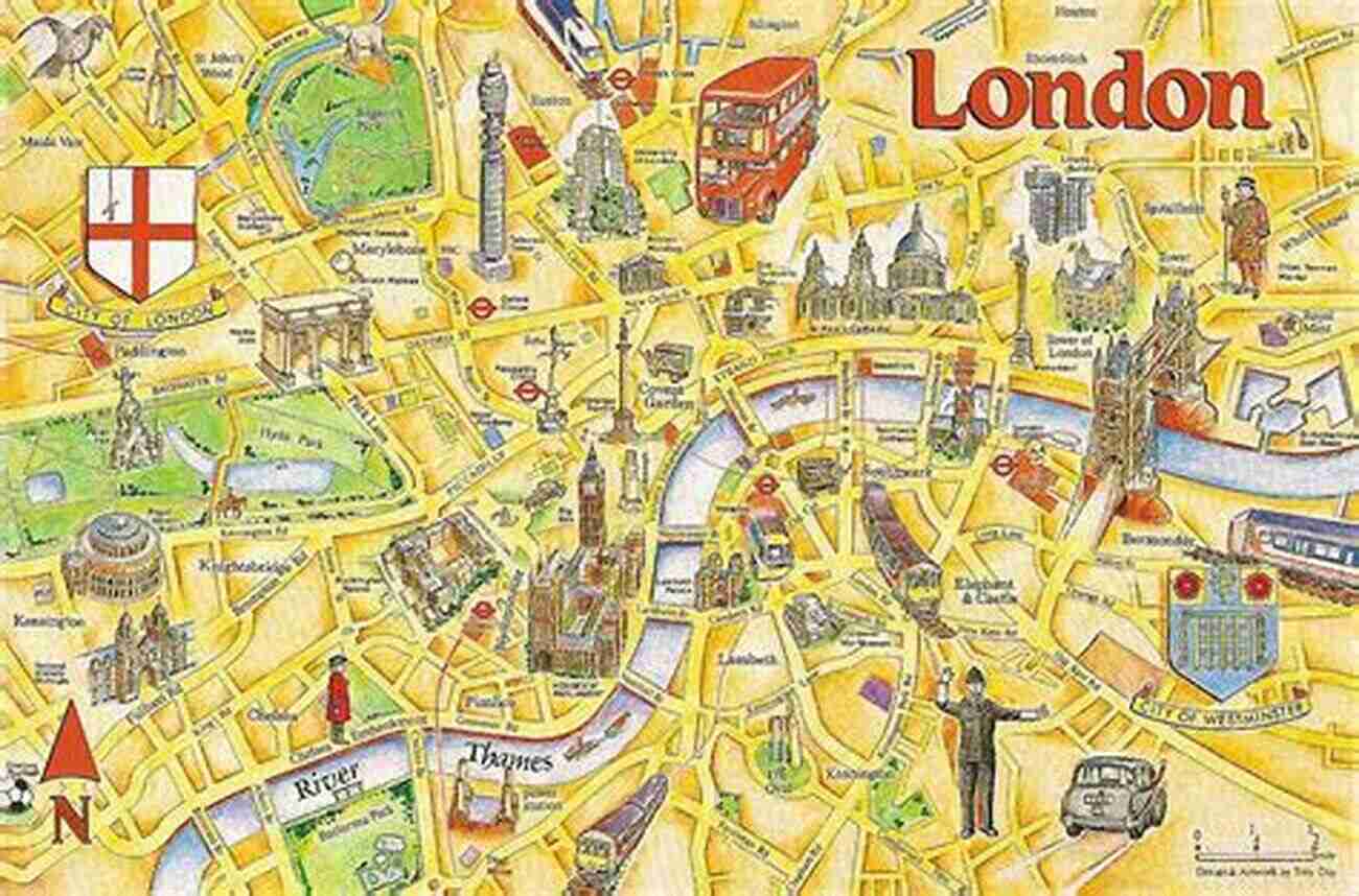 Postcard Showing London's Majestic Landmarks Postcards: A Visual Escape Through London