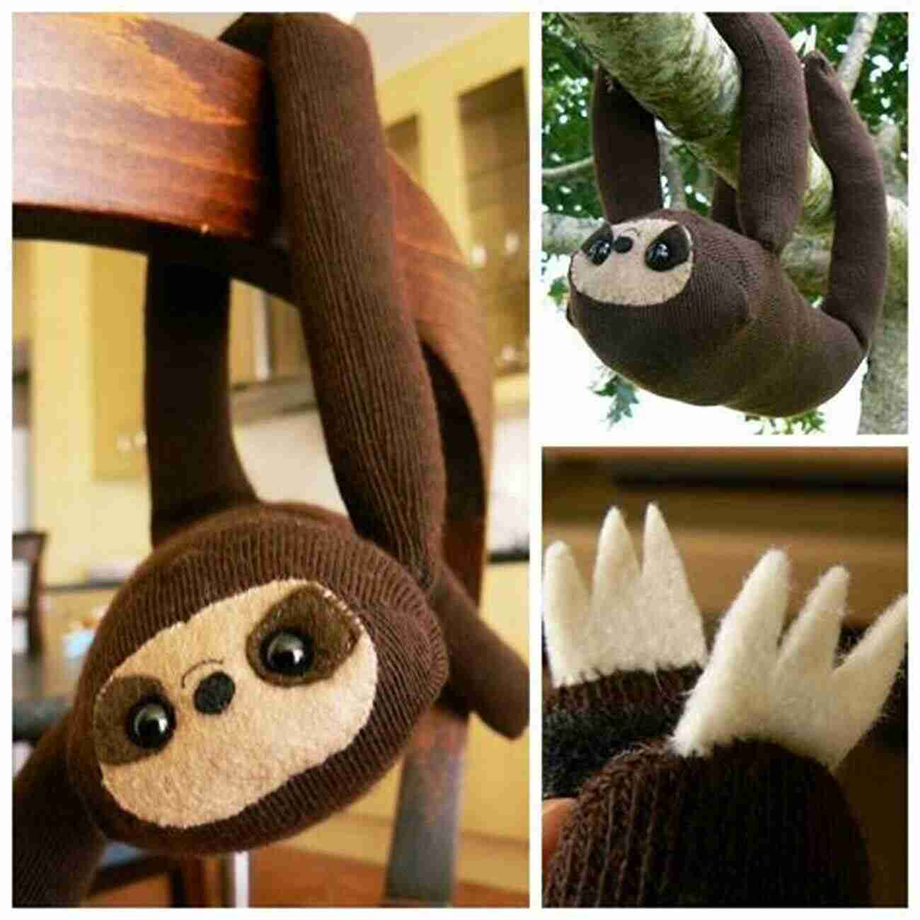 Smiling Sock Sloths Made From Socks Socks Appeal: 16 Fun Funky Friends Sewn From Socks