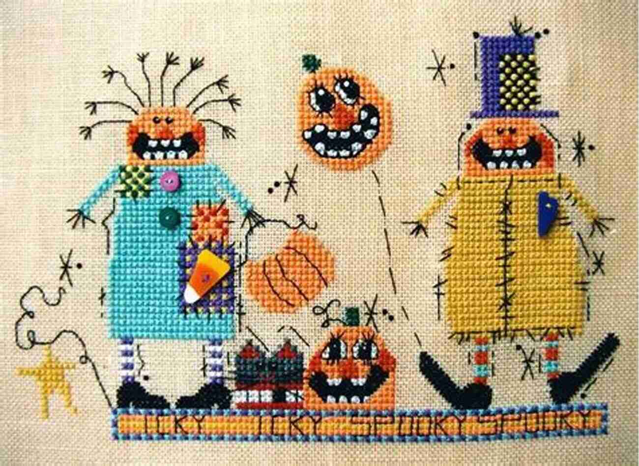 Spooky Halloween Cross Stitch Pattern Halloween Cross Stitch Patterns: 5 Festive Cross Stitch Patterns