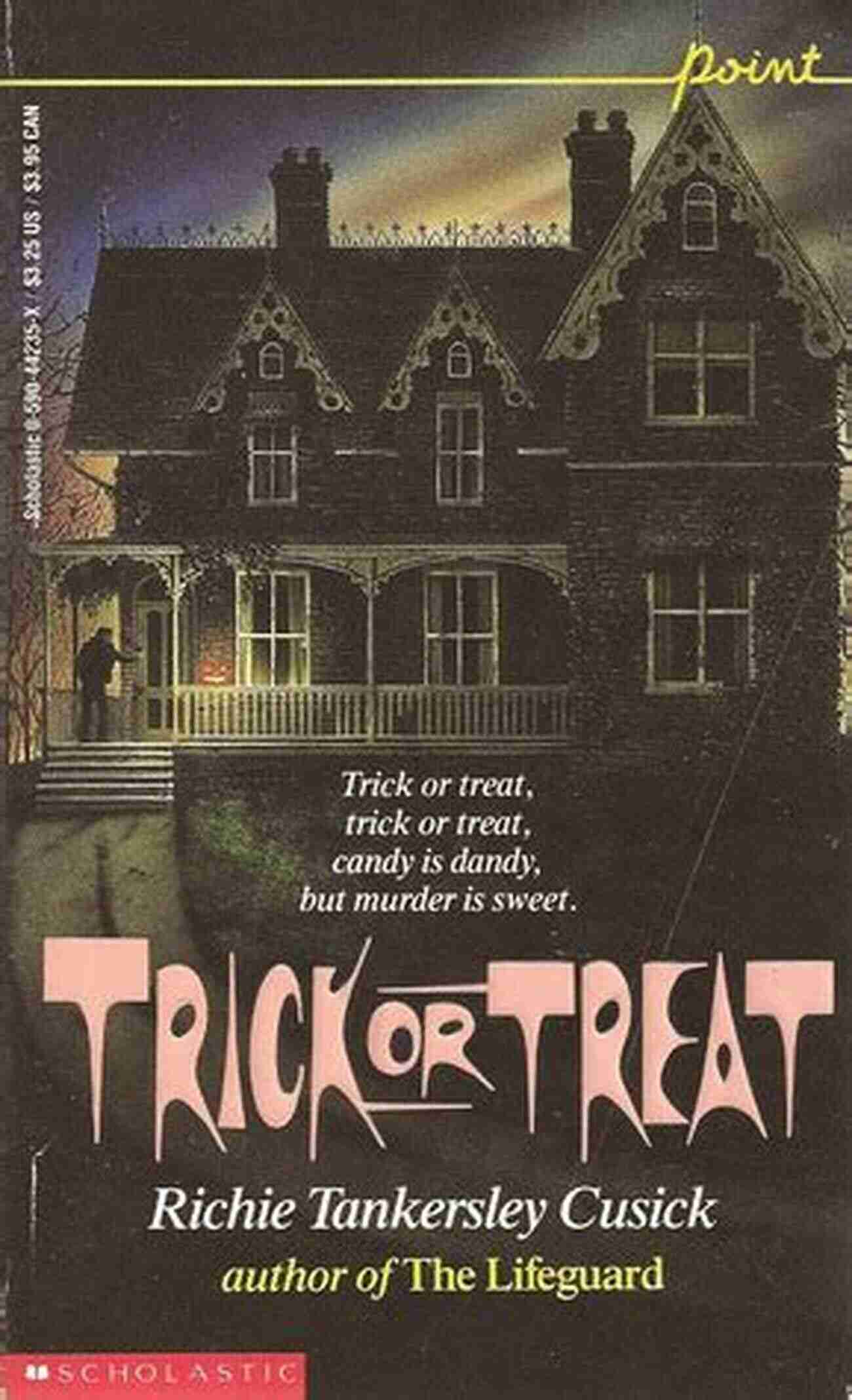 Spooky Halloween Book Cover With Title Trick Or Treat By Richie Tankersley Cusick Trick Or Treat Richie Tankersley Cusick