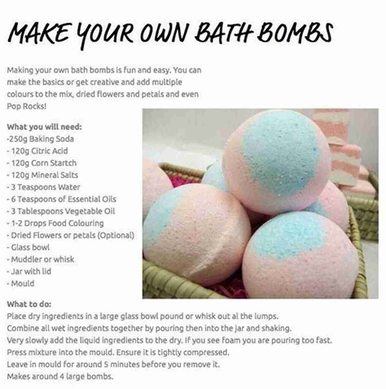 Step By Step Guide To Making Your Own Bath Bomb At Home HOMEMADE BATH BOMB: How A Beginner Can Make Their Own Bath Bomb With Basic Tips And Techniques And How To Move To Next Level