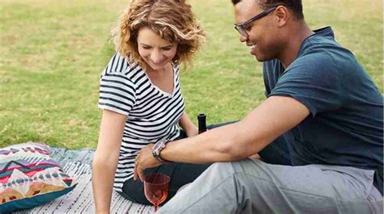 The Stand In Boyfriend A Happy Couple Sharing A Romantic Picnic, Symbolizing The Emotional Benefits The Stand In Boyfriend: A Fake Dating Sports Romance (Greyford High 2)