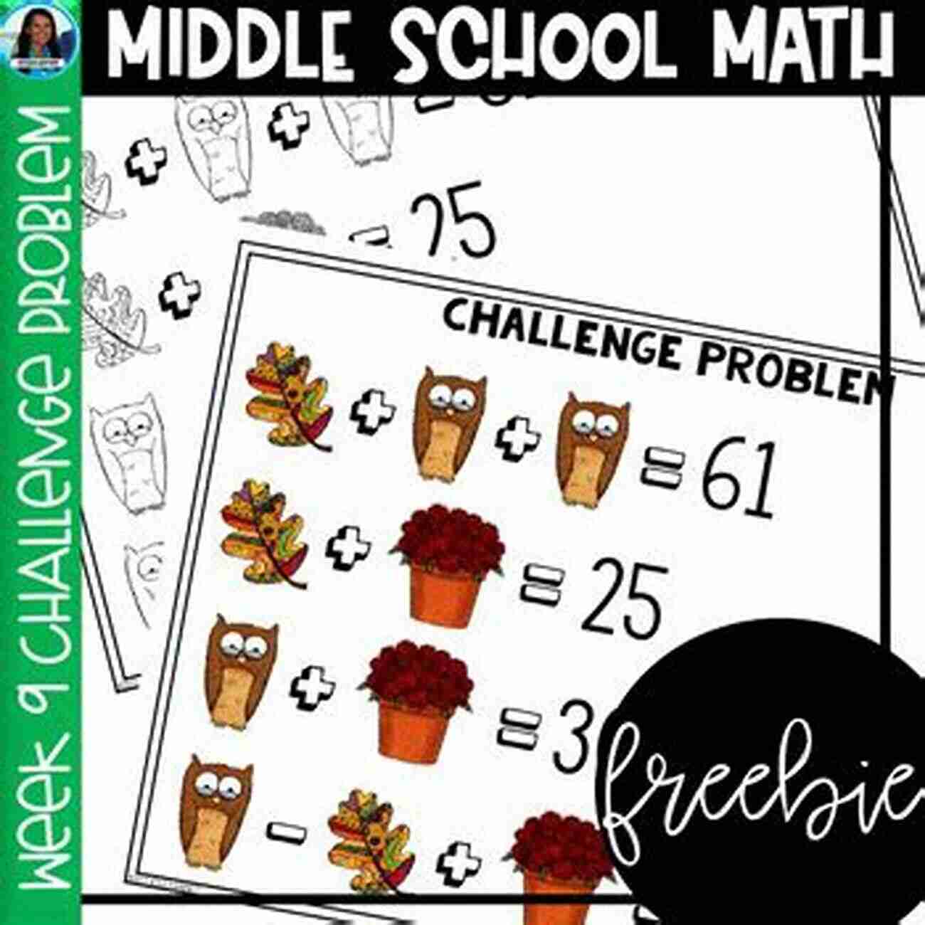 Triangle With Square Math Challenge Problems For Elementary And Middle Schools: Volume 2