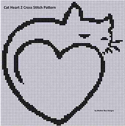 Cat Heart 2 Cross Stitch Pattern